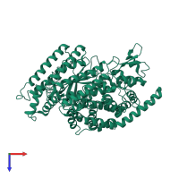 Neurolysin, mitochondrial in PDB entry 4fxy, assembly 1, top view.