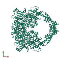 DNA topoisomerase 2-beta in PDB entry 4g0w, assembly 1, front view.