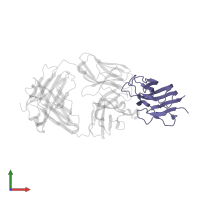 Tumor necrosis factor, soluble form in PDB entry 4g3y, assembly 2, front view.