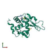 PDB entry 4g4h coloured by chain, front view.