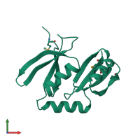 PDB entry 4g6x coloured by chain, front view.