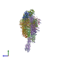 PDB entry 4g7o coloured by chain, side view.