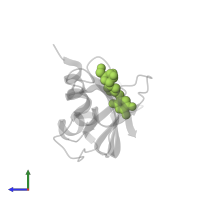 1-{[1-(alpha-L-arabinofuranosyl)-1H-1,2,3-triazol-4-yl]methyl}-5-fluoro-2,4-dioxo-1,2,3,4-tetrahydropyrimidine in PDB entry 4g90, assembly 1, side view.