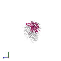 alpha chain C12C TCR in PDB entry 4g9f, assembly 1, side view.