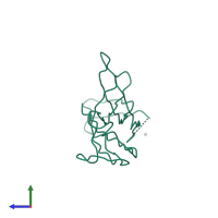 Thioredoxin-interacting protein in PDB entry 4gej, assembly 1, side view.