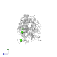 CALCIUM ION in PDB entry 4ger, assembly 1, side view.