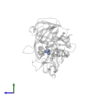 SULFATE ION in PDB entry 4gjc, assembly 2, side view.