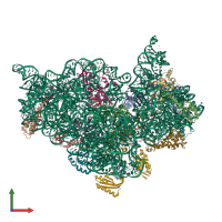 PDB entry 4gkj coloured by chain, front view.