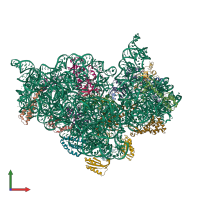 PDB entry 4gkk coloured by chain, front view.