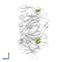 TETRAETHYLENE GLYCOL in PDB entry 4gy4, assembly 1, side view.