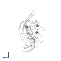 ZINC ION in PDB entry 4gy5, assembly 1, side view.