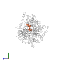ADENOSINE-5'-TRIPHOSPHATE in PDB entry 4h0x, assembly 1, side view.