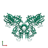 5'-nucleotidase in PDB entry 4h2f, assembly 1, front view.