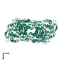 5'-nucleotidase in PDB entry 4h2f, assembly 1, top view.