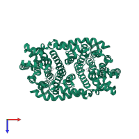 Farnesyl pyrophosphate synthase in PDB entry 4h5e, assembly 1, top view.