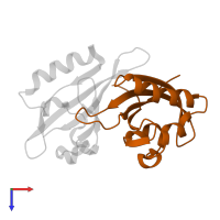 Aryl hydrocarbon receptor nuclear translocator in PDB entry 4h6j, assembly 1, top view.