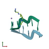 PDB entry 4hig coloured by chain, front view.