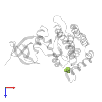 SULFATE ION in PDB entry 4hok, assembly 1, top view.