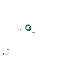 PDB entry 4htm coloured by chain, side view.