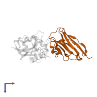 Protein ca1697 (nanobody) in PDB entry 4i13, assembly 1, top view.