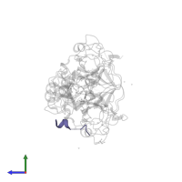 UNKNOWN PEPTIDE in PDB entry 4i51, assembly 1, side view.
