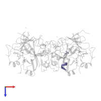 UNKNOWN PEPTIDE in PDB entry 4i51, assembly 1, top view.