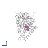 2-PHENYL-4H-BENZO[H]CHROMEN-4-ONE in PDB entry 4i8v, assembly 2, side view.