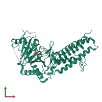 PDB entry 4ie4 coloured by chain, front view.