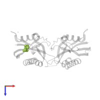 DIPHOSPHATE in PDB entry 4ijx, assembly 3, top view.