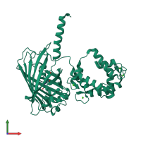 PDB entry 4ik4 coloured by chain, front view.