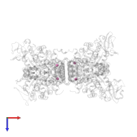 1,6-di-O-phosphono-beta-D-fructofuranose in PDB entry 4ima, assembly 1, top view.