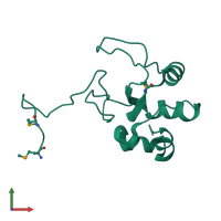 PDB entry 4ioh coloured by chain, front view.