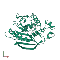 Beta-1,4-galactosyltransferase 7 in PDB entry 4irq, assembly 1, front view.