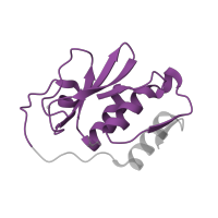 The deposited structure of PDB entry 4ium contains 1 copy of Pfam domain PF05412 (Equine arterivirus Nsp2-type cysteine proteinase) in Nsp2 cysteine proteinase. Showing 1 copy in chain A.