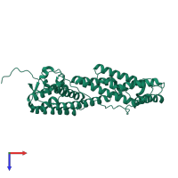 Unconventional myosin-Vb in PDB entry 4j5m, assembly 1, top view.