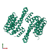 14-3-3 protein gamma in PDB entry 4j6s, assembly 1, front view.