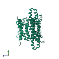 14-3-3 protein gamma in PDB entry 4j6s, assembly 1, side view.