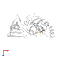 Transcription initiation factor TFIID subunit 10 in PDB entry 4j7f, assembly 1, top view.