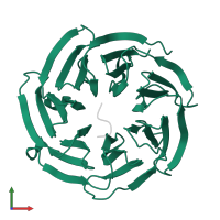 Coatomer subunit beta' in PDB entry 4j82, assembly 1, front view.