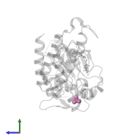 SULFATE ION in PDB entry 4j97, assembly 2, side view.