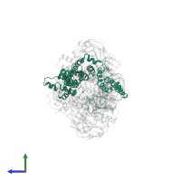 Maltose/maltodextrin transport system permease protein MalF in PDB entry 4jbw, assembly 1, side view.