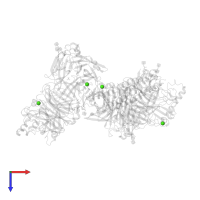 CALCIUM ION in PDB entry 4jf7, assembly 1, top view.