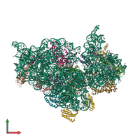 PDB entry 4ji0 coloured by chain, front view.