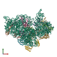 PDB entry 4ji4 coloured by chain, front view.