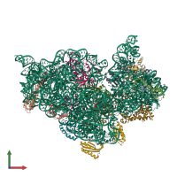 PDB entry 4ji5 coloured by chain, front view.
