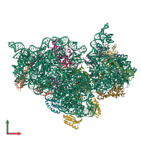 PDB entry 4ji8 coloured by chain, front view.