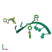 PDB entry 4jiy coloured by chain, front view.