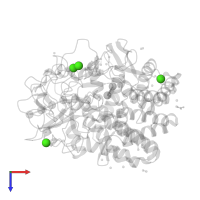 CALCIUM ION in PDB entry 4jjj, assembly 1, top view.