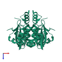 Integrase in PDB entry 4jlh, assembly 1, top view.