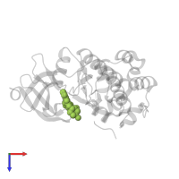 2-[(trans-4-aminocyclohexyl)amino]-4-{[3-(trifluoromethyl)phenyl]amino}pyrido[4,3-d]pyrimidin-5(6H)-one in PDB entry 4jx7, assembly 1, top view.